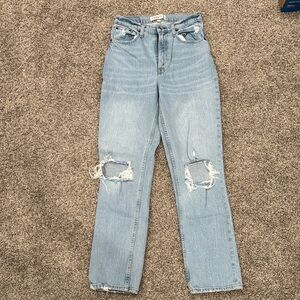 Abercrombie & Fitch The 90’s Straight Ultra High Rise, Curve Love 26/2